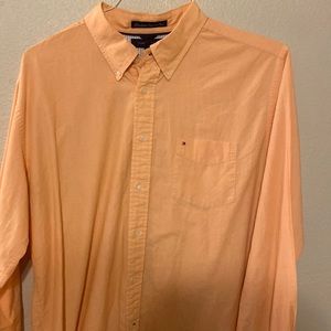 Orange Tommy button down